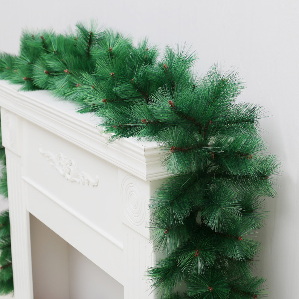 270cm 고급 솔잎 장식용 가랜드 크리스마스 가렌드 크리스마스트리 트리장식 장식용품