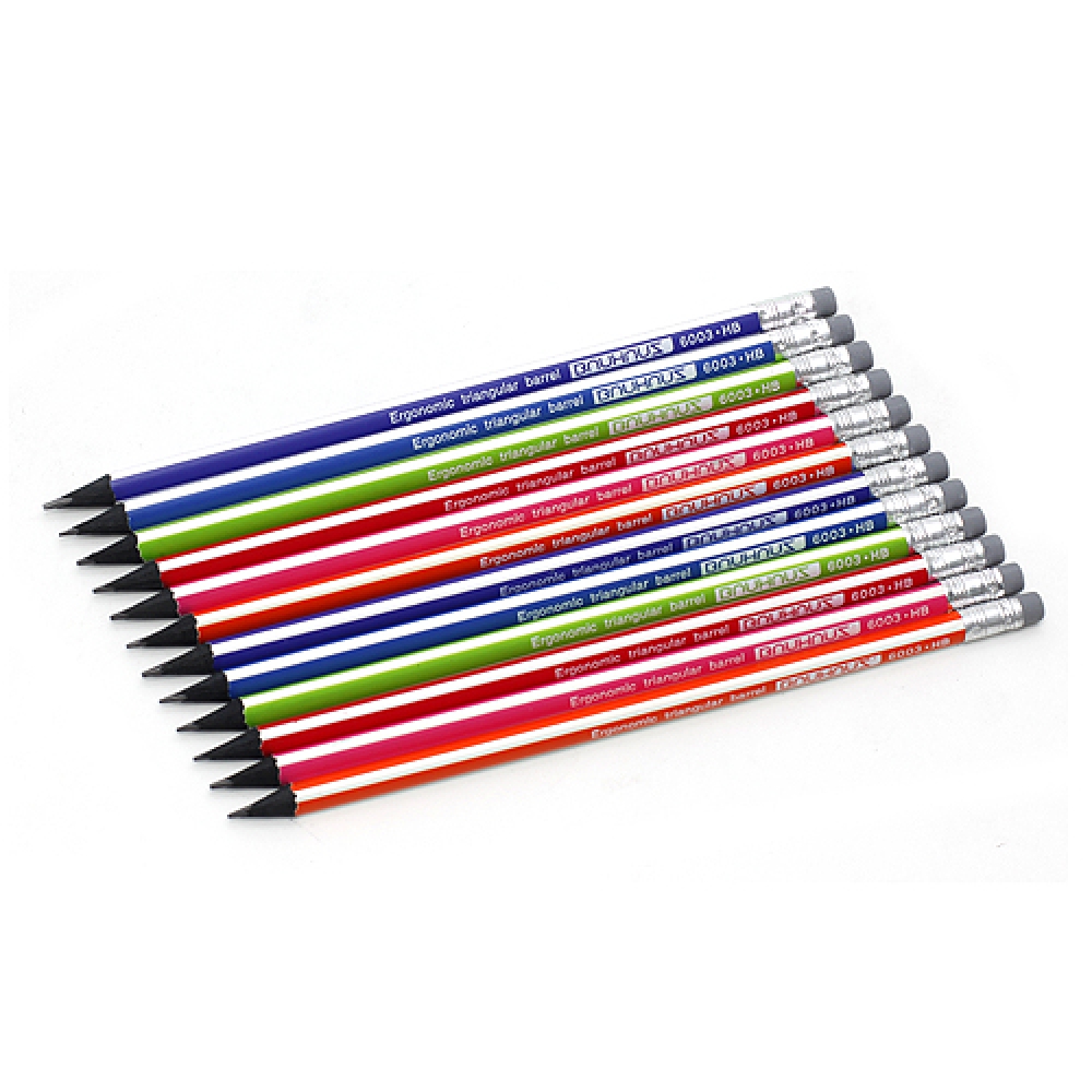 모나미 12p 삼각 지우개 HB 연필 모나미연필 펜슬 연필세트 지우개연필 원목연필 육각연필