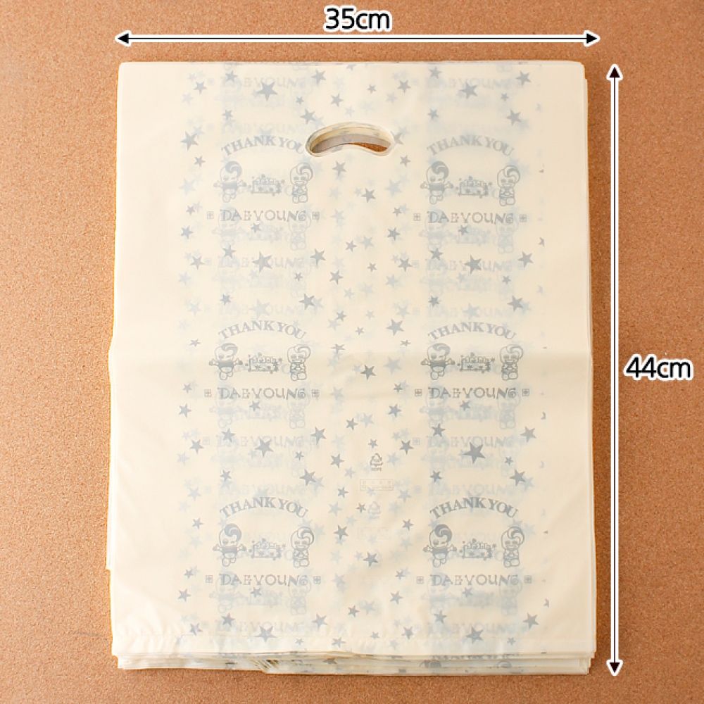 양장비닐봉투 베이지-35cm 100p 다용도 의류봉투 비닐 비닐봉투 비닐봉지 봉투