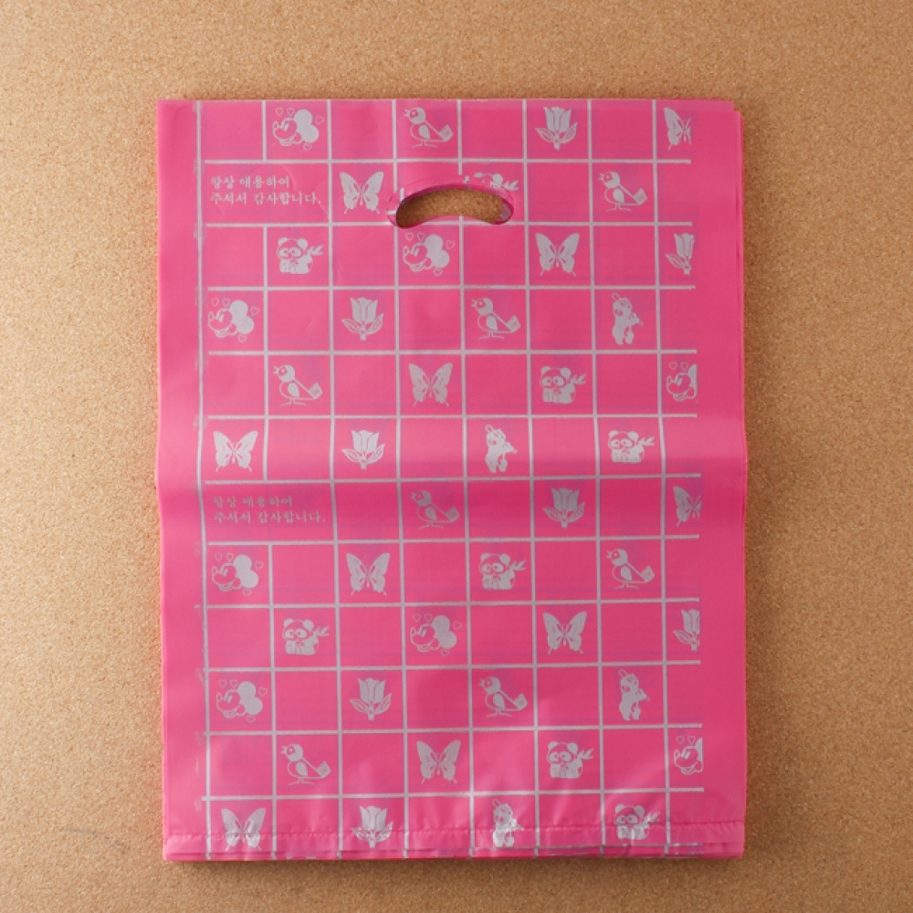 양장비닐봉투 핑크-30cm 100p 다용도 의류봉투 비닐 비닐봉투 비닐봉지 봉투 쓰레기봉투