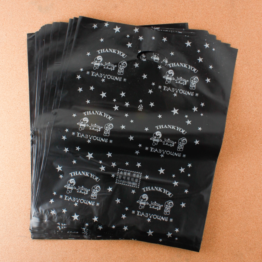 양장비닐봉투 블랙-35cm 100p 다용도 의류봉투 비닐 비닐봉투 비닐봉지 봉투 쓰레기봉투