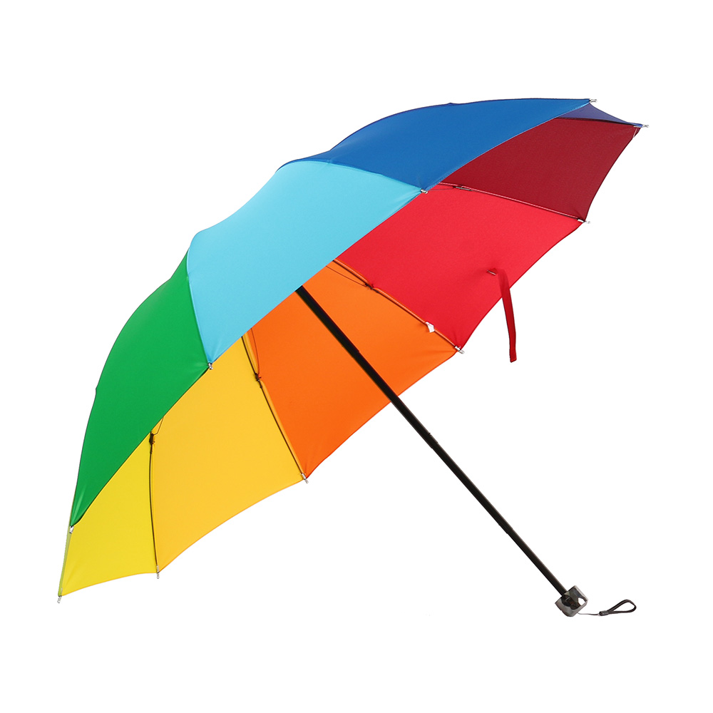 무지개 3단 우산 수동 접이식우산 3단우산 패션우산 3단수동우산 수동우산 폴딩우산 휴대우산