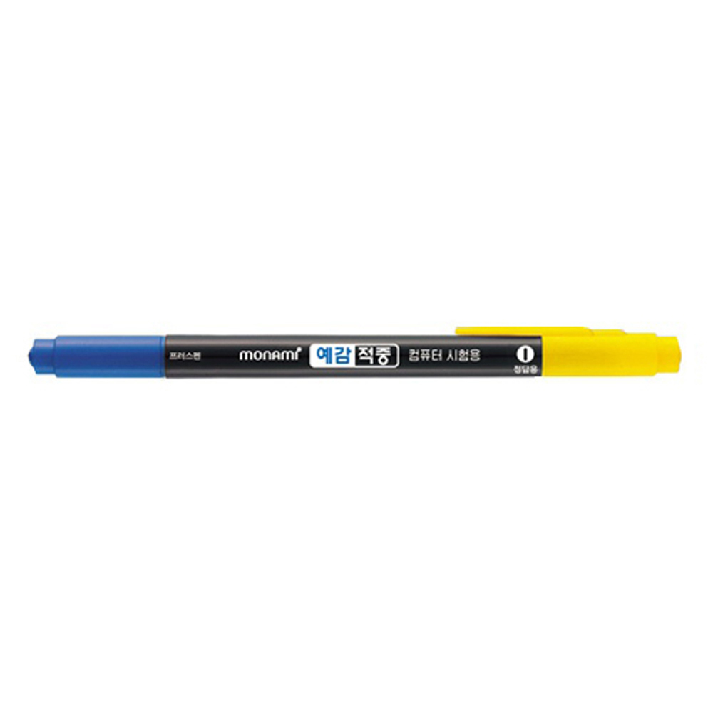 모나미 예감적중 트윈 컴퓨터용싸인펜 검정파랑 모나미예감적중펜 컴퓨터용펜 컴퓨터용사인펜