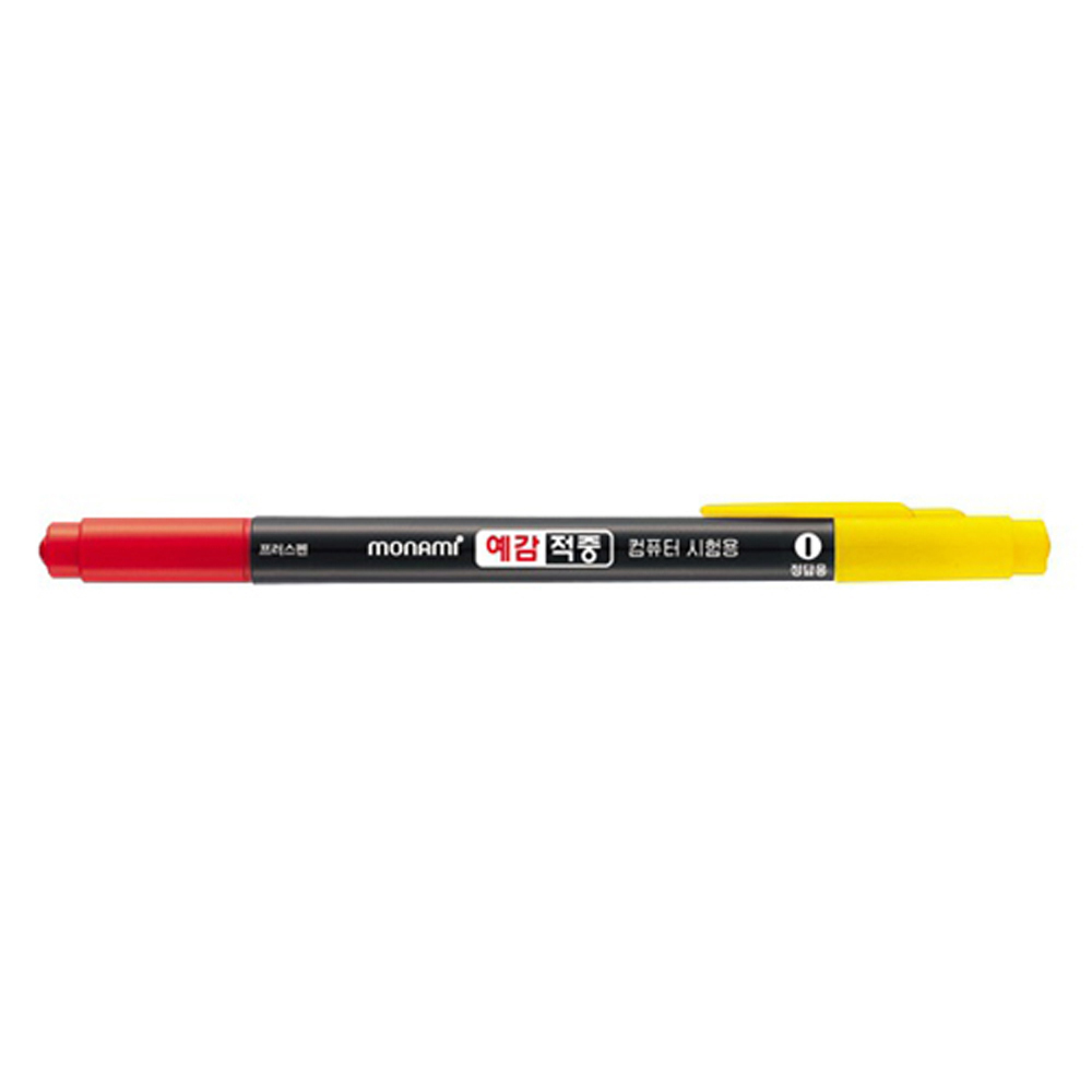 모나미 예감적중 트윈 컴퓨터용싸인펜 검정빨강 모나미예감적중펜 컴퓨터용펜 컴퓨터용사인펜