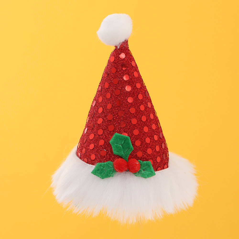 산타모자 머리핀 11cm 크리스마스 머리삔 산타모자머리핀 성탄용품 성탄 용품 크리스마스용품