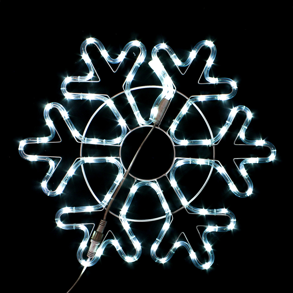 LED 논네온설정 55cm 백색 크리스마스 눈꽃 장식전구 트리전구 트리램프 LED바