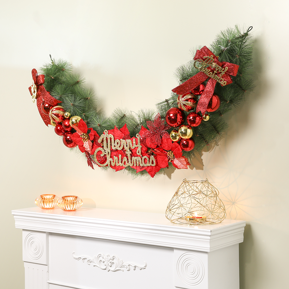 140cm 플로리 크리스마스 가랜드 성탄절 장식품 트리 가렌드 크리스마스가렌드
