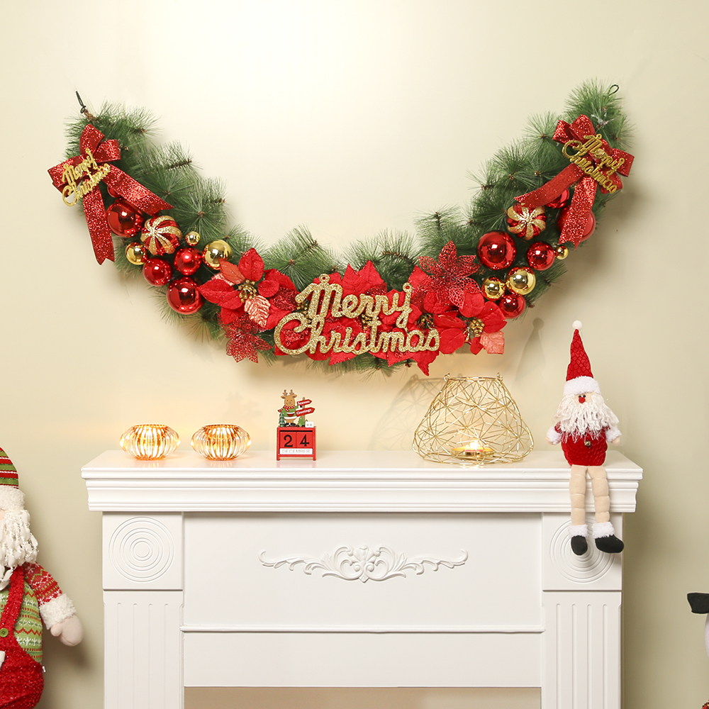 140cm 플로리 크리스마스 가랜드 성탄절 장식품 트리 가렌드 크리스마스가렌드