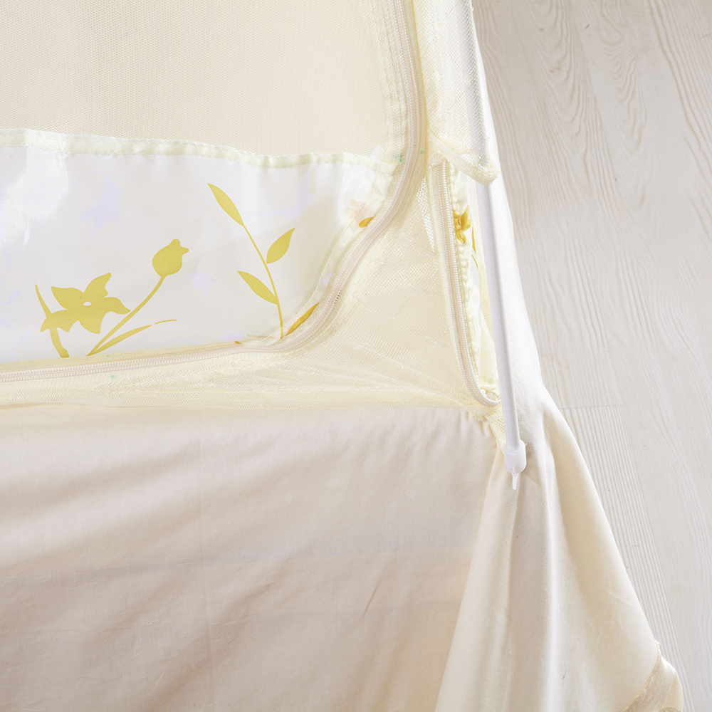 유니룸 돔형 모기장 150x200cm 베이지 침대모기장 방충망 침대방충망 텐트모기장