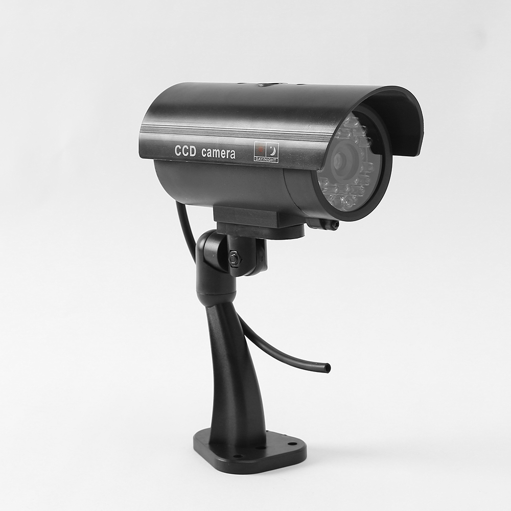 LED 아이존 S9 모형 감시카메라 블랙 방범용 모형감시카메라 가짜감시카메라 모형cctv