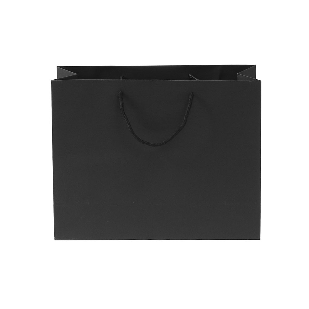무지 가로형 쇼핑백 블랙 32x25cm 종이쇼핑백 무지쇼핑백 종이가방 종이봉투 쇼핑봉투