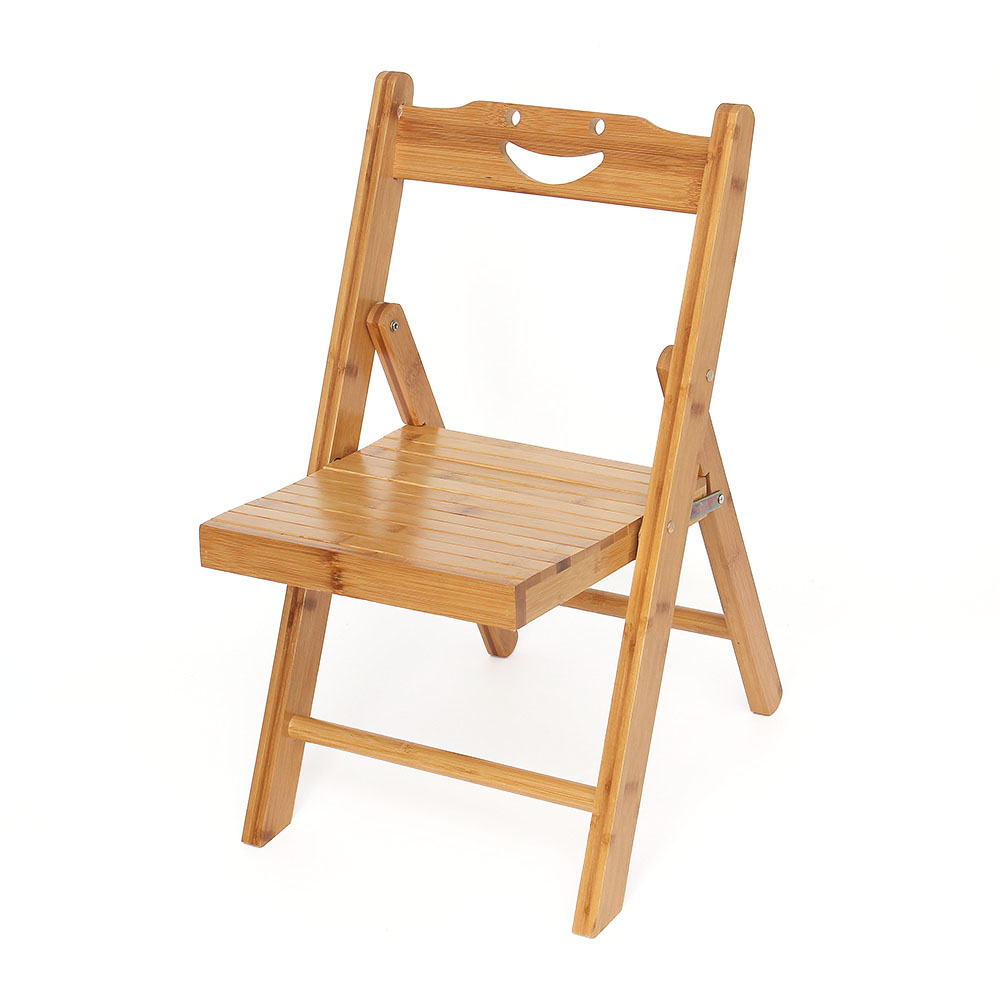 스마일 대나무 소형 등받이의자접이식 나무의자 원목의자 미니원목의자 등받이 등받이의자