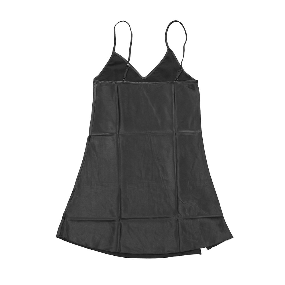 실키나잇 여성 잠옷세트 나이트가운 블랙 슬립세트 가운세트 잠옷가운세트 슬립가운 슬립로브