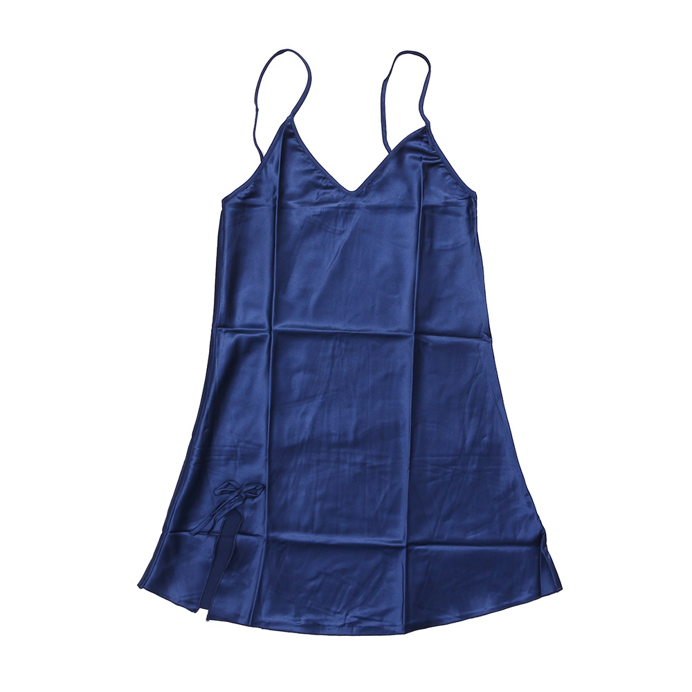 실키나잇 여성 잠옷세트 네이비 2종 가운세트 잠옷가운세트 슬립가운 슬립세트 슬립로브