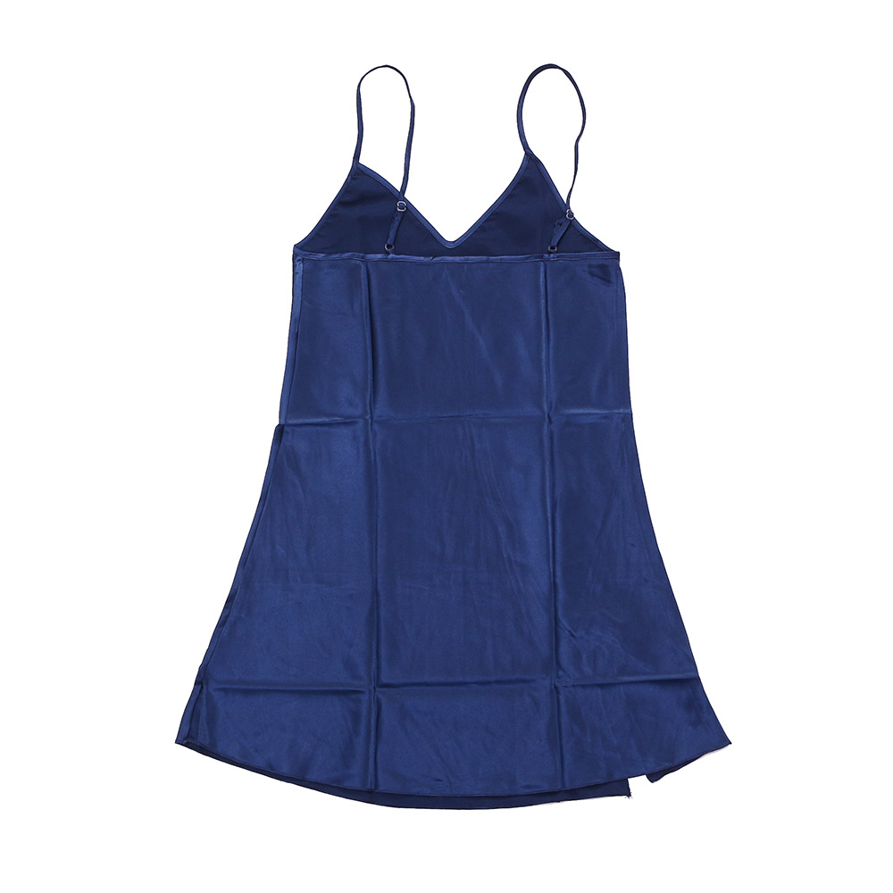 실키나잇 여성 잠옷세트 네이비 2종 가운세트 잠옷가운세트 슬립가운 슬립세트 슬립로브