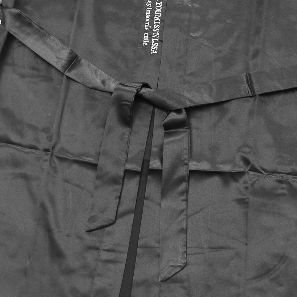 실키나잇 남성 잠옷가운 블랙 잠옷로브 남성잠옷가운 홈가운 수면가운 나이트가운 이지웨어 로켓