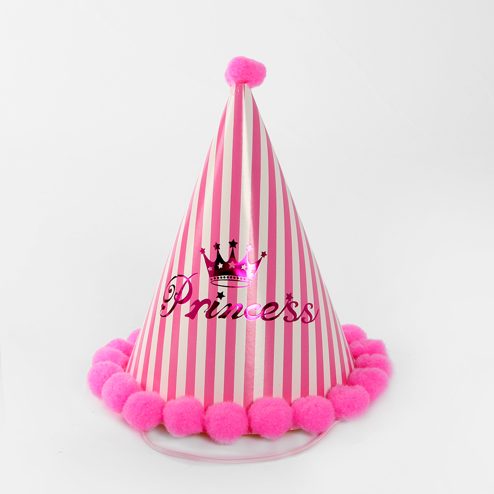 프린세스 파티용 꼬깔모자 핑크 이벤트 파티용모자 기념일 생일파티소품 생일파티용품 이벤트용품