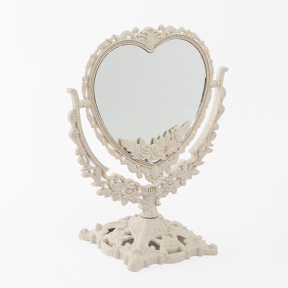 앨리쉬 하트 탁상거울 양면 거울 화장대거울 스탠드거울 탁상용거울 화장용거울 스텐드거울