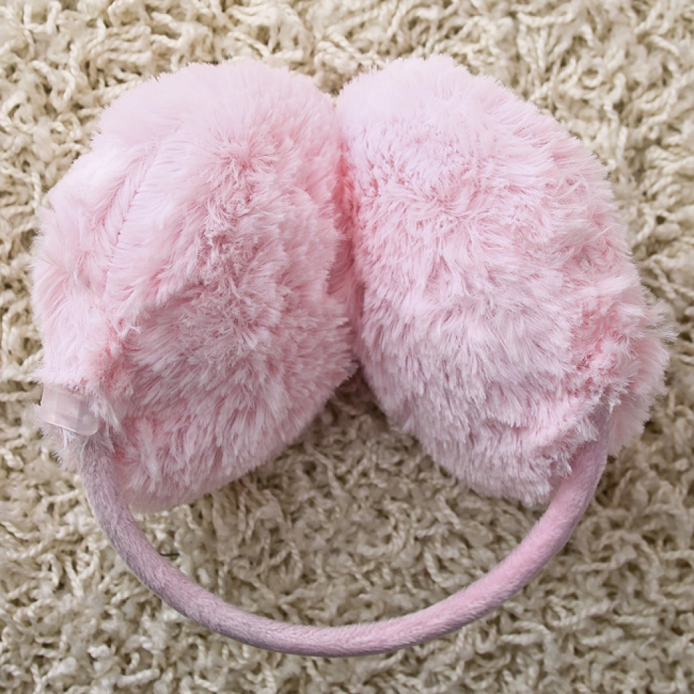 뽀송이 귀마개 핑크 겨울용 털귀마개 귀도리 귀덮개 방한용품 스키용품 보드용품 방한귀마개