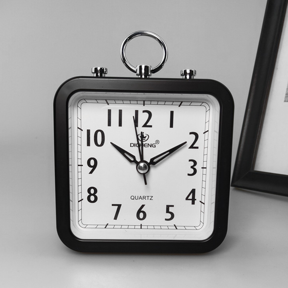 퀴리 스퀘어 알람시계 블랙 탁상시계 자명종시계 인테리어시계