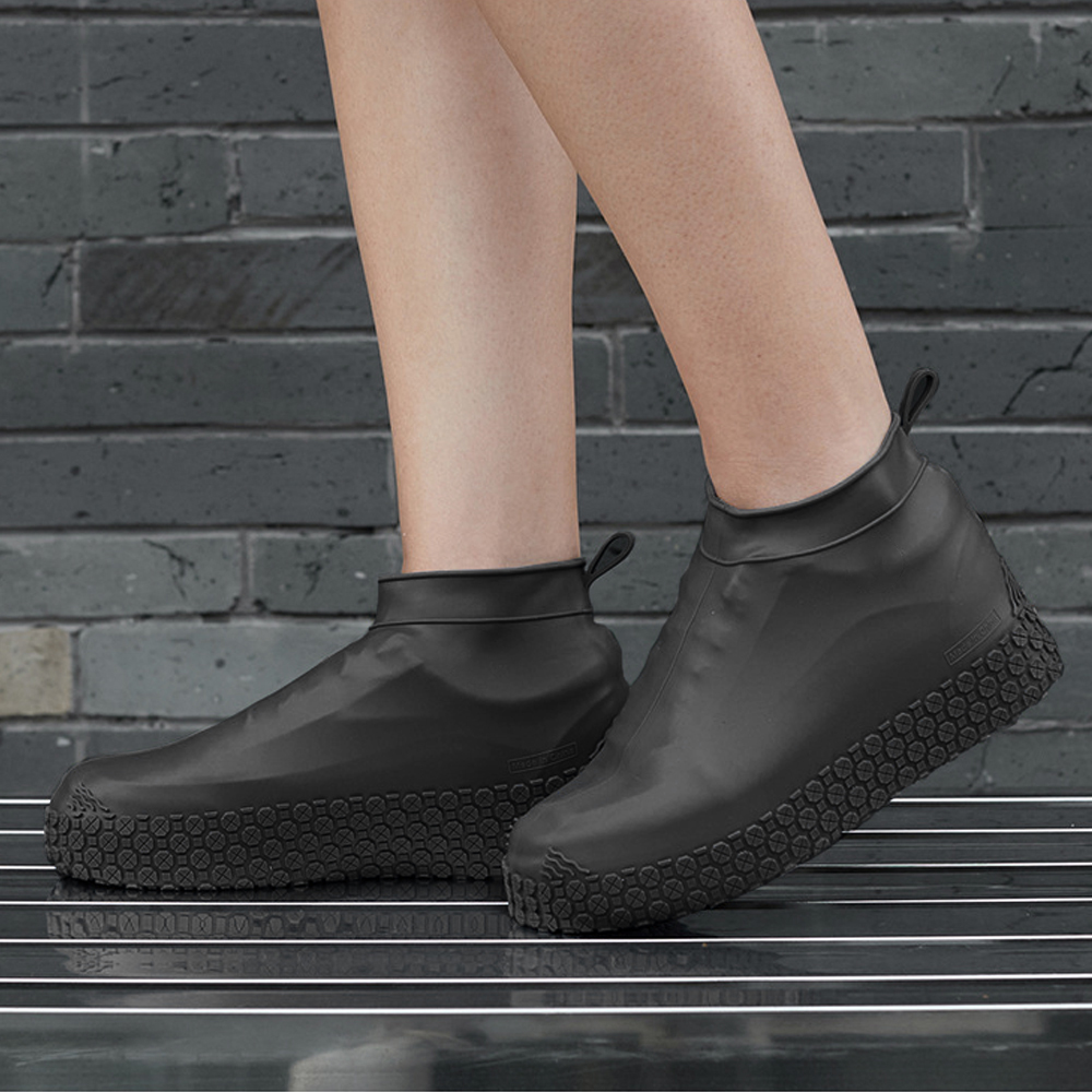 실리콘 방수 신발커버 250~270mm 블랙 방수덧신 레인슈즈커버 레인신발커버 신발덮개