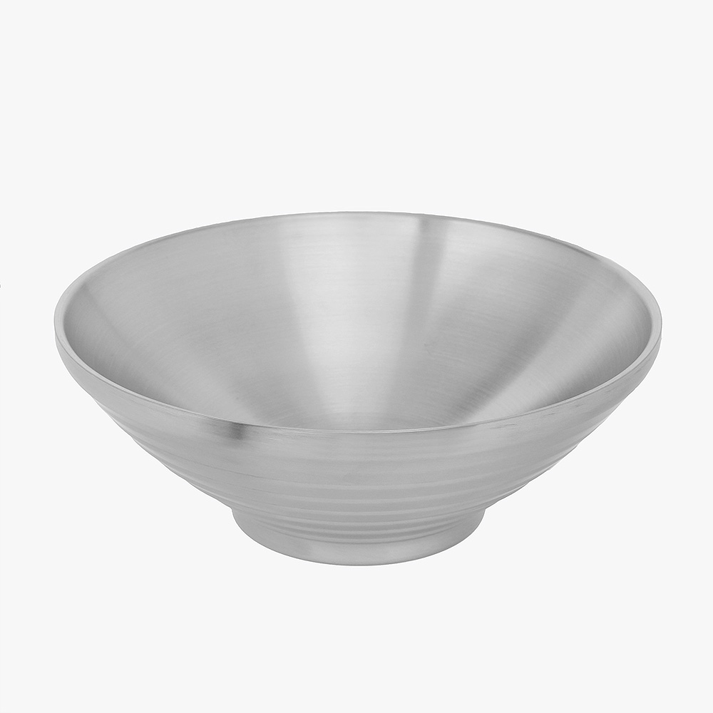 쿠킹스이중 스텐 그릇 20cm 우동 라면 냉면 면기 이중스텐그릇 진공그릇 진공면그릇