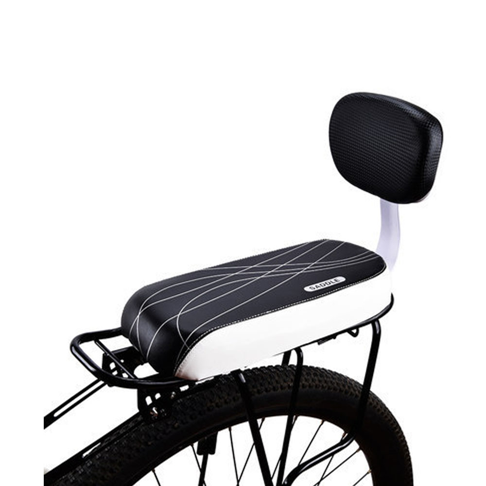 자전거 짐받이안장 블랙 등받이 뒷좌석안장 자전거안장 뒷자리안장 쿠션안장 자전거쿠션안장