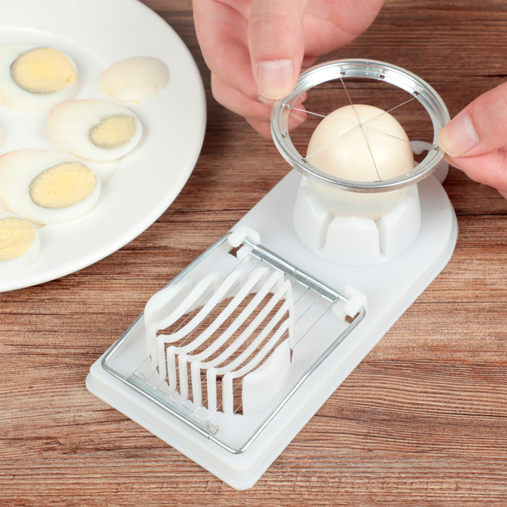 홈쿠킹 듀얼 에그슬라이서 화이트 달걀절단기 에그커터기 에그슬라이스 달걀커터기 계란커터기