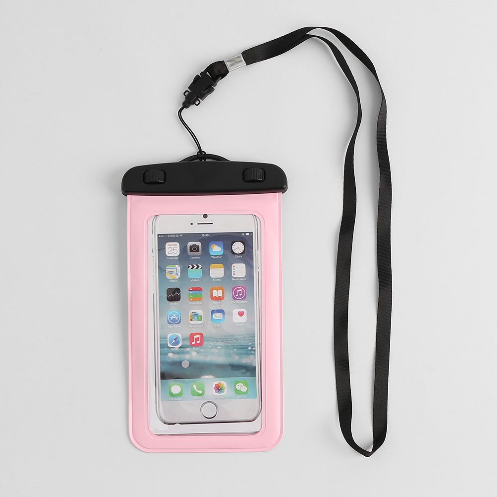 이어폰연결 스마트폰방수팩 핑크 IPX8 휴대폰방수팩 이어폰연결방수팩 이어폰연결스마트폰방수팩