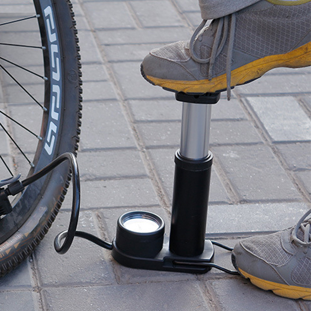 액티브 공기압 자전거발펌프 블랙 자전거펌프 자전거용품 공기주입기 자전거공기주입기 공펌프