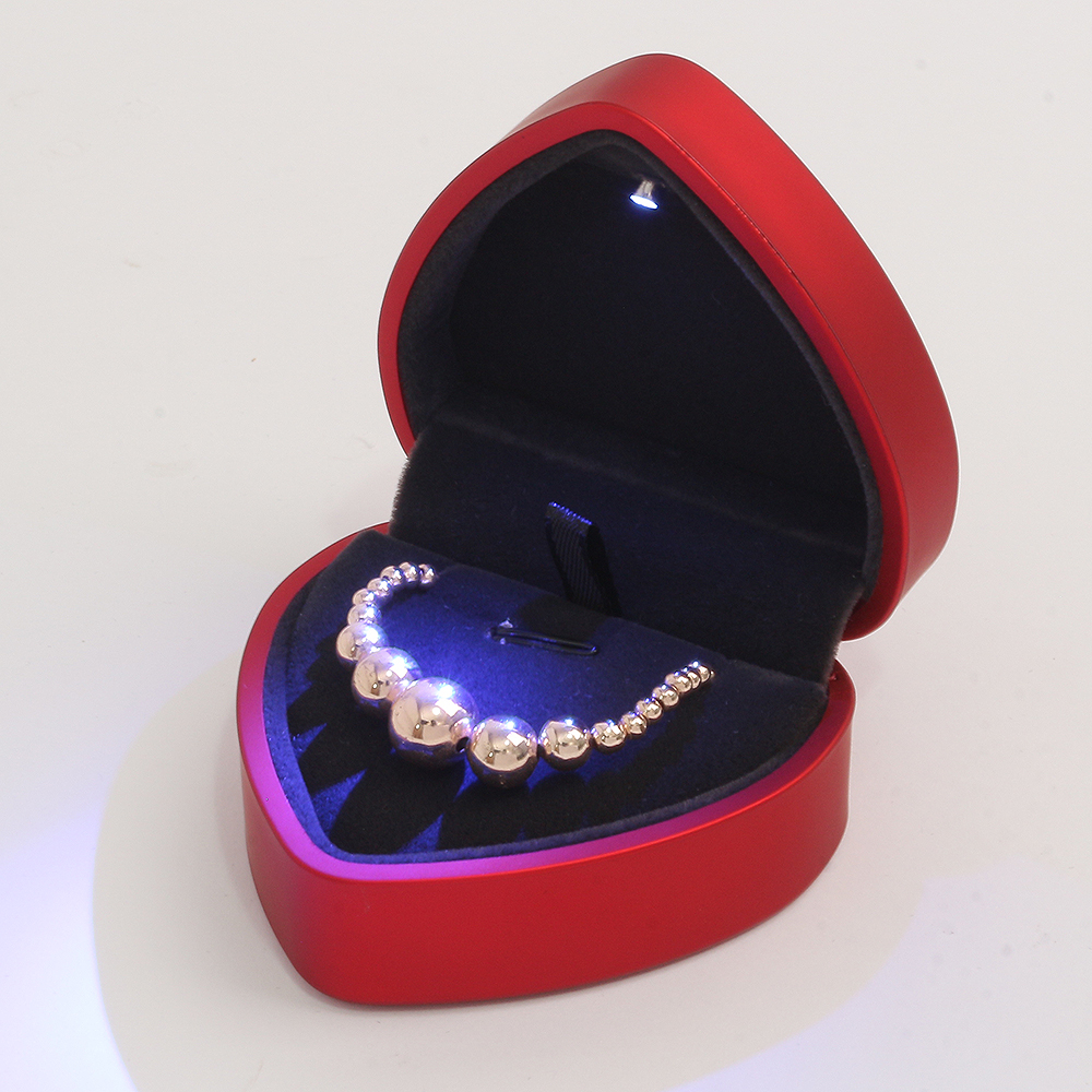 LED 하트 목걸이케이스 레드 쥬얼리케이스 악세사리케이스 이벤트용 서프라이즈용 결혼선물