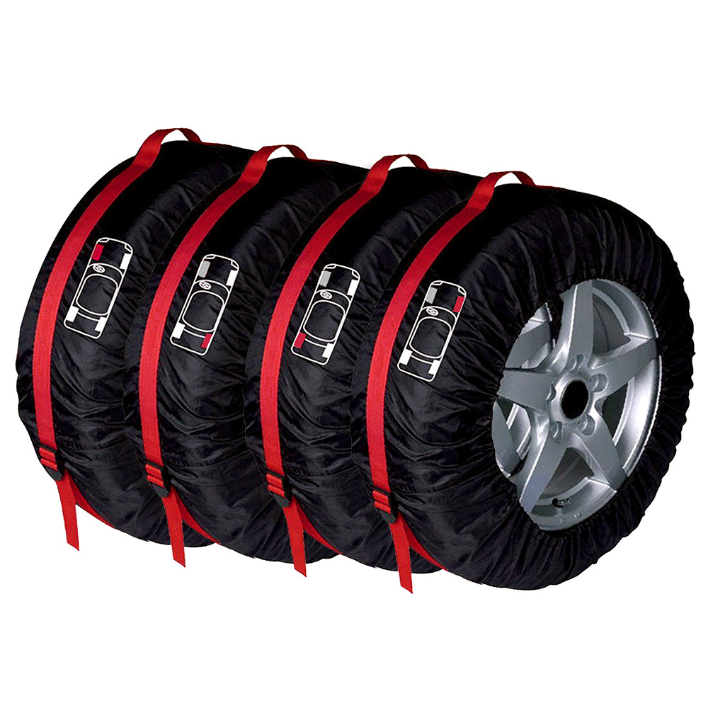타이어 보관 커버 4p세트 S 레드 차량 바퀴 타이어커버 타이어덮개 바퀴커버 바퀴덮개