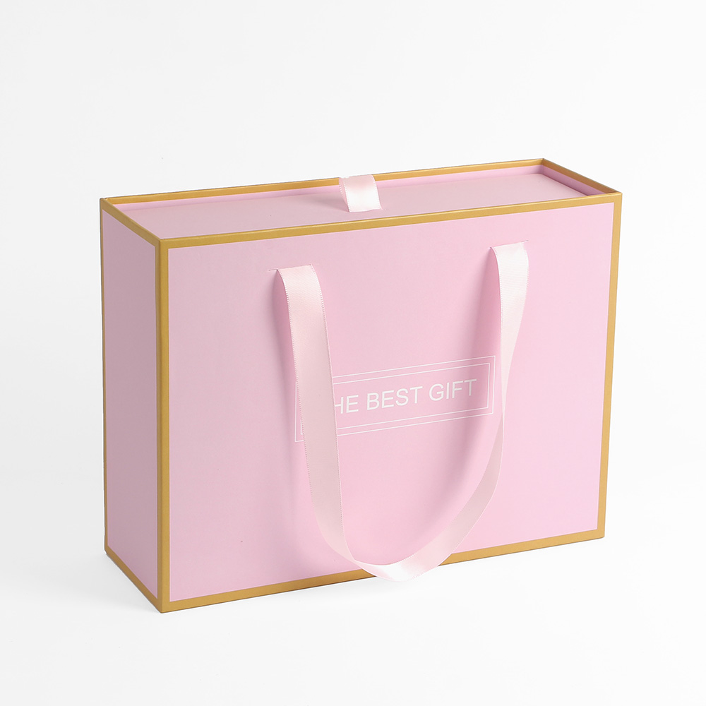 더베스트 선물상자 기프트백 핑크 종이선물백 쇼핑백 선물가방 선물백 종이쇼핑백 선물포장