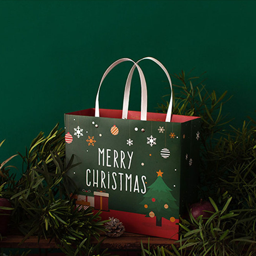 메리 크리스마스 쇼핑백 기프트 선물포장 종이가방 크리스마스쇼핑백 종이쇼핑백 선물용종이백