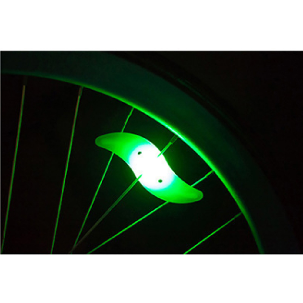 실리콘 자전거 휠라이트 그린 LED 안전등 자전거휠라이트 자전거바퀴라이트 자전거라이트