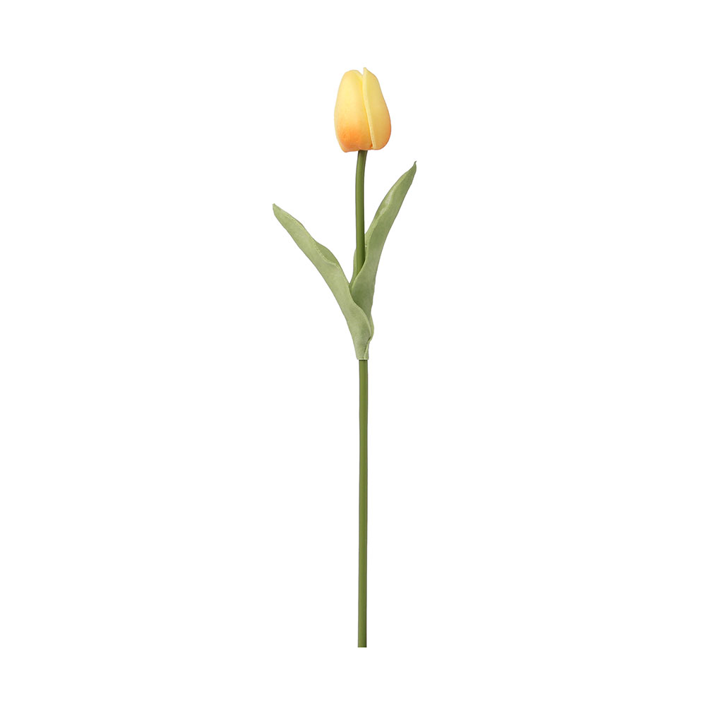 피어나 한송이 튤립 조화 옐로우 인테리어 꽃장식 조화꽃 조화장식 인테리어조화 인조꽃