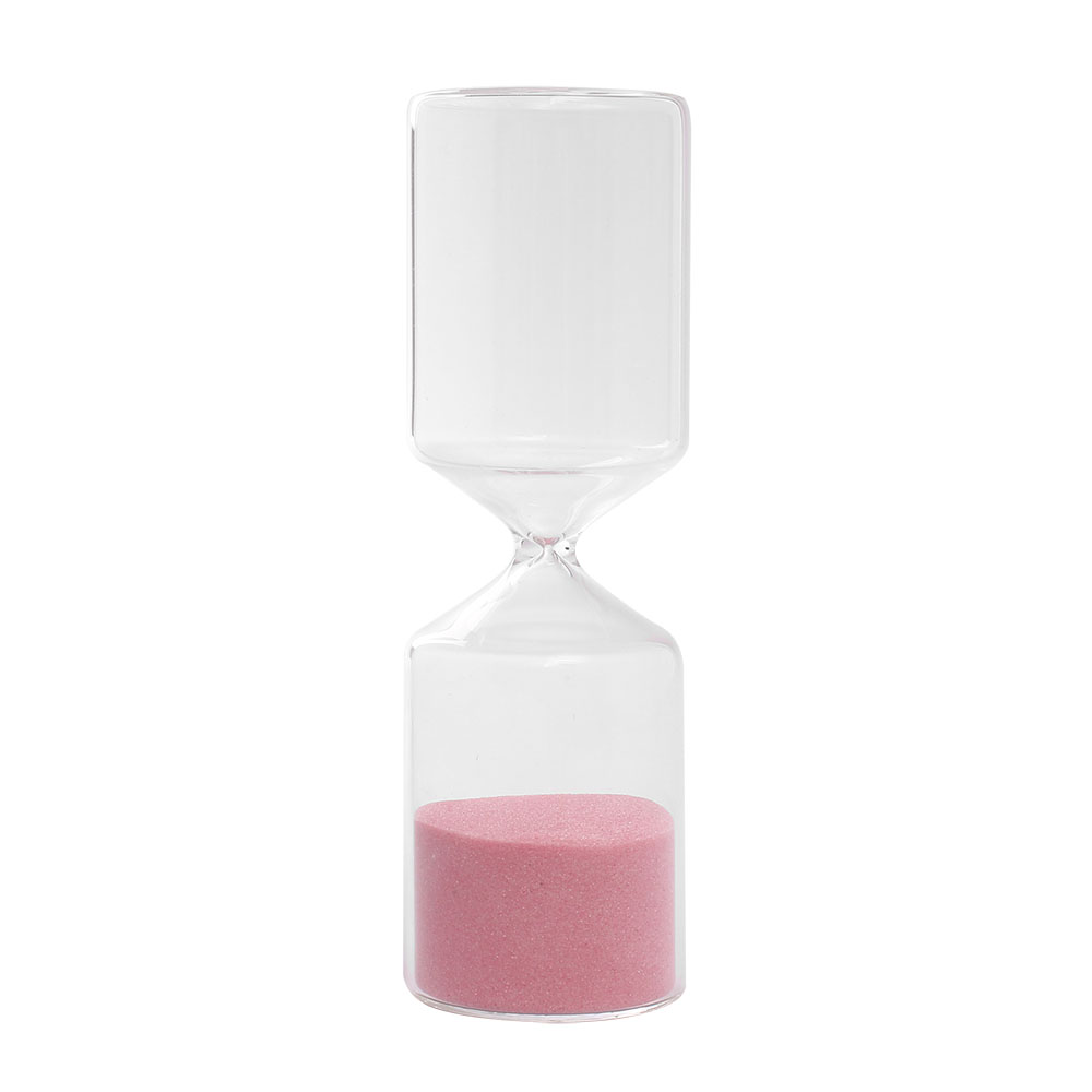 유리 인테리어 모래시계 핑크 30분 장식품 타이머 반신욕시계 사우나모래시계 30분모래시계