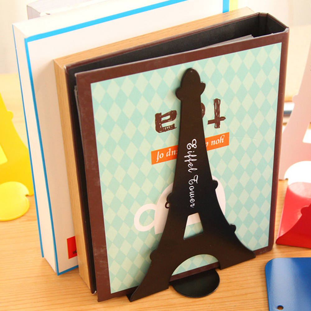 에펠탑 북엔드 2p세트 블랙 L자형 책고정 책꽂이 북앤드 북스탠드 책스탠드 책정리 책지지대