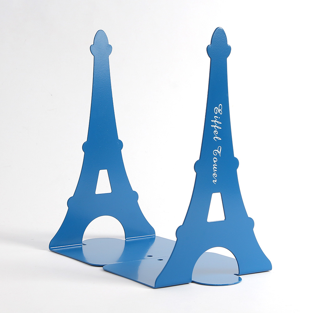 에펠탑 북엔드 2p세트 블루 L자형 책고정 책꽂이 북앤드 북스탠드 책스탠드 책정리 책지지대