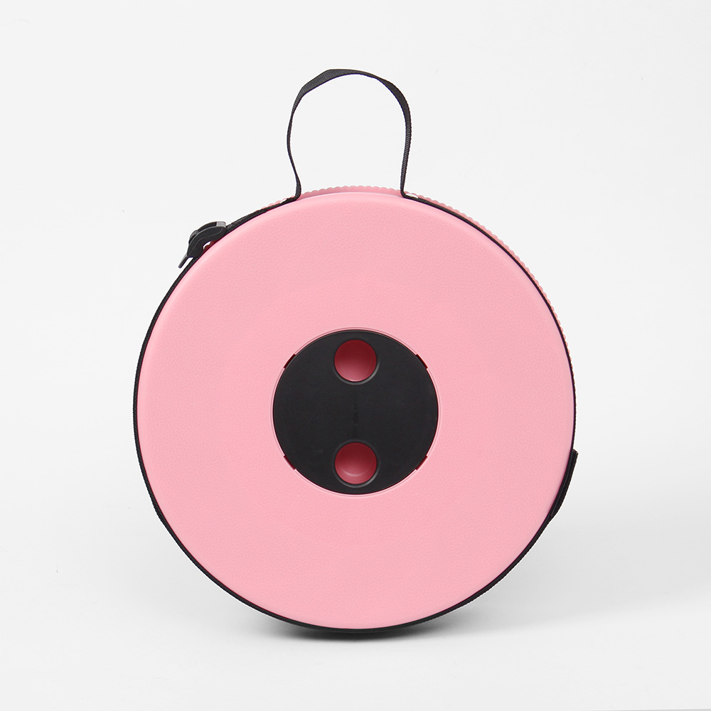 아코디언 접이식 휴대용 의자 핑크 보조의자 높이조절의자 자바라의자 휴대용의자 접이식의자