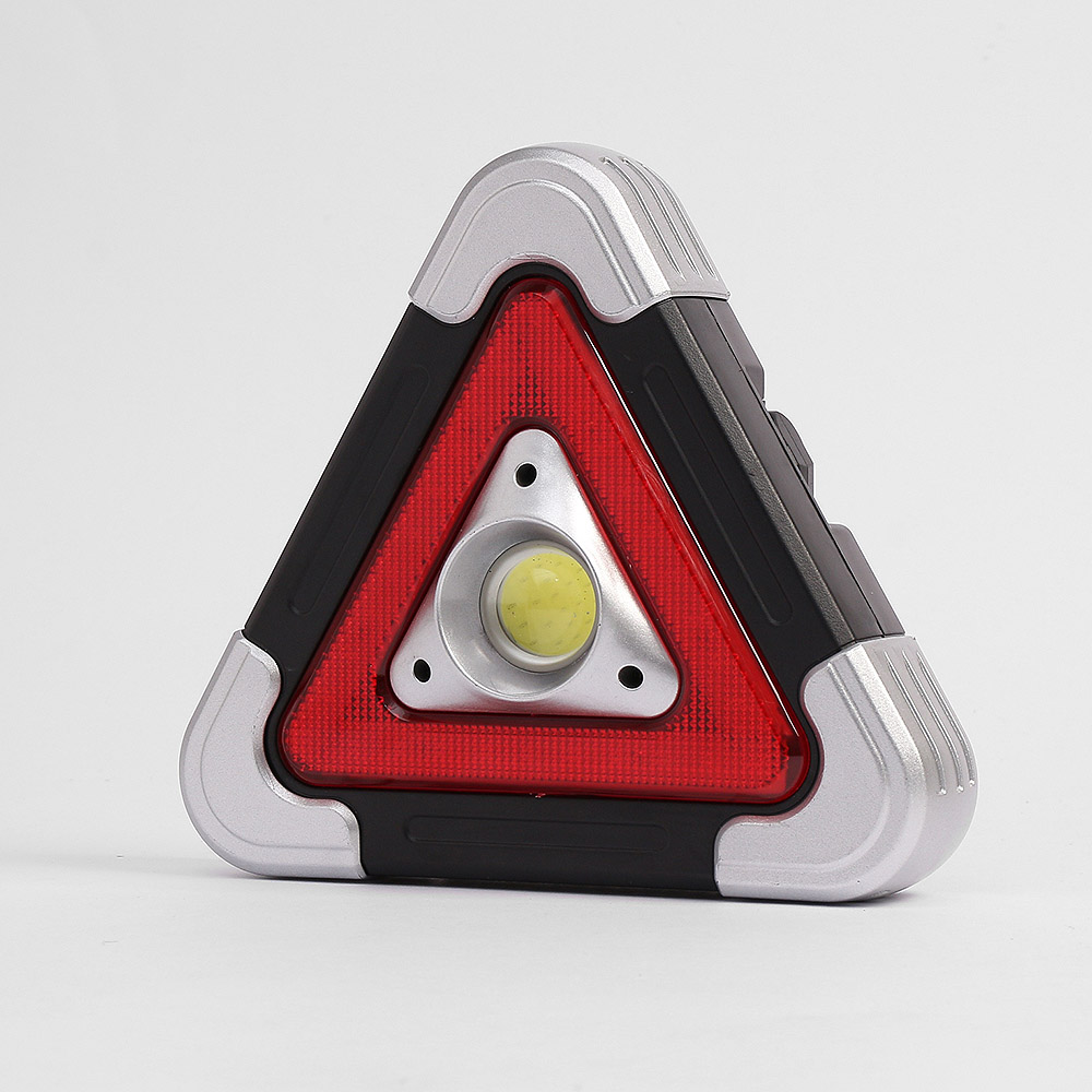 차량용 LED 안전 삼각대 실버 비상표지판 작업등 차량용삼각대 자동차삼각대 비상삼각대