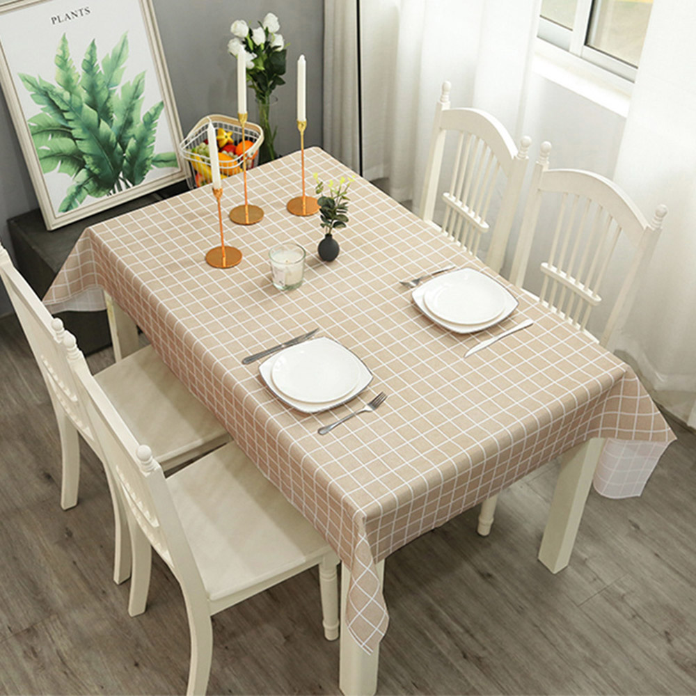 러빙유 격자무늬 식탁보 2p 152x137cm 테이블보 식탁커버 테이블커버 식탁매트
