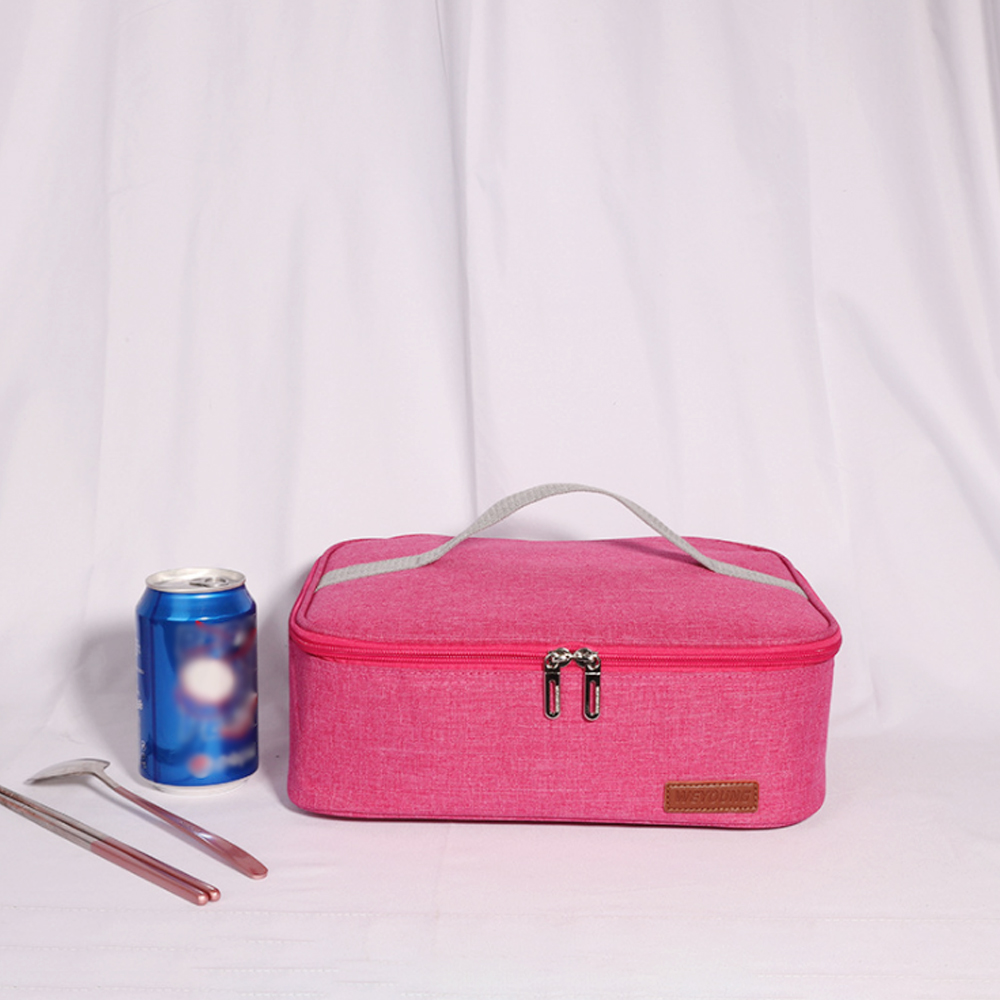 컴팩트 사각 보온보냉 도시락 가방 식판 런치백 핑크 아이스백 아이스팩 아이스박스 아이스가방
