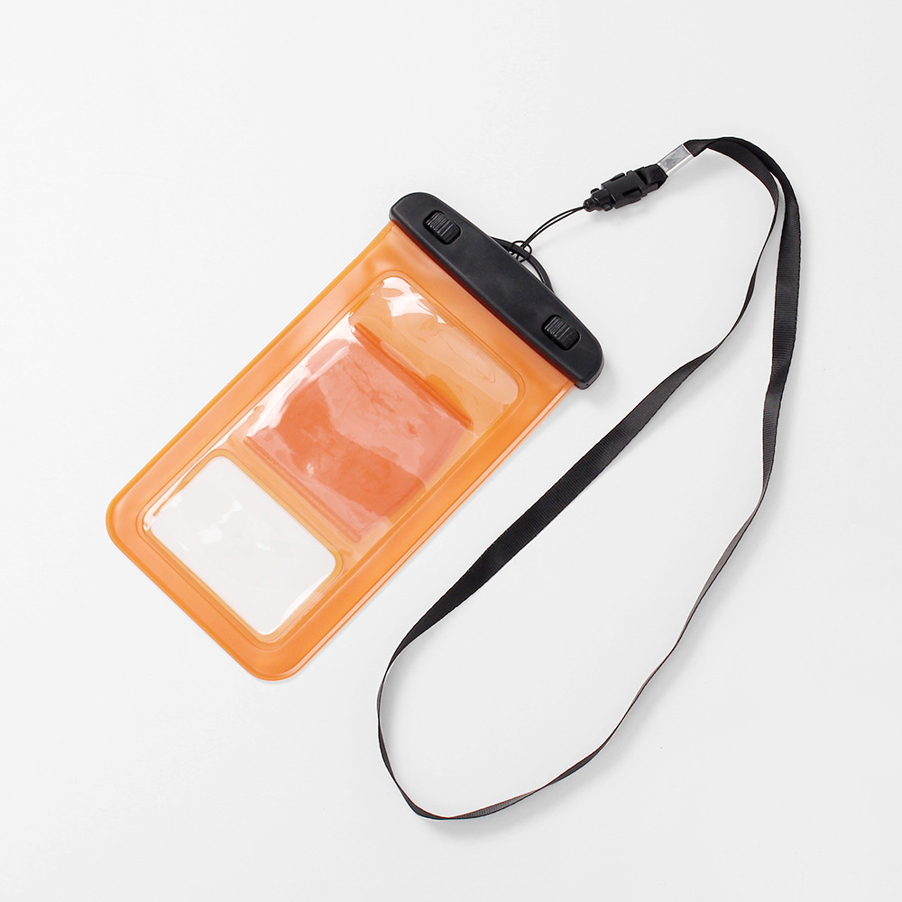 암밴드+넥스트랩 스마트폰 방수팩 오렌지 방수케이스 스마트폰방수팩 휴대폰방수팩