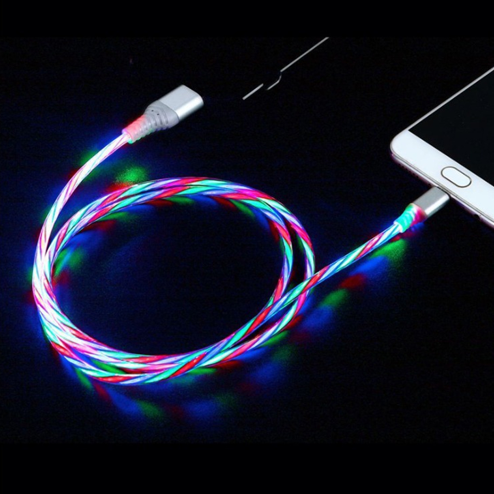LED 발광 5핀 고속 충전케이블 1M 데이터송신 스마트폰케이블 핸드폰케이블 휴대폰케이블