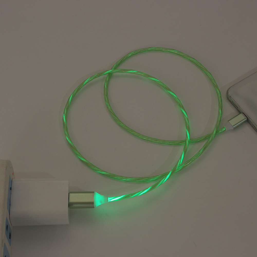 LED 발광 C타입 고속 충전케이블 1M 데이터송신 USB 스마트폰케이블 핸드폰케이블