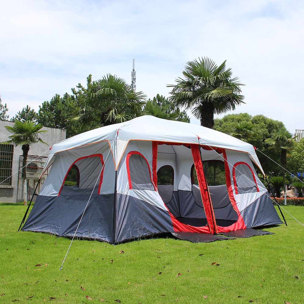 온가족캠핑 투룸 대형 텐트 12인용 리빙쉘 사계절텐트 캠핑텐트 방수텐트 야영텐트 캠핑용품