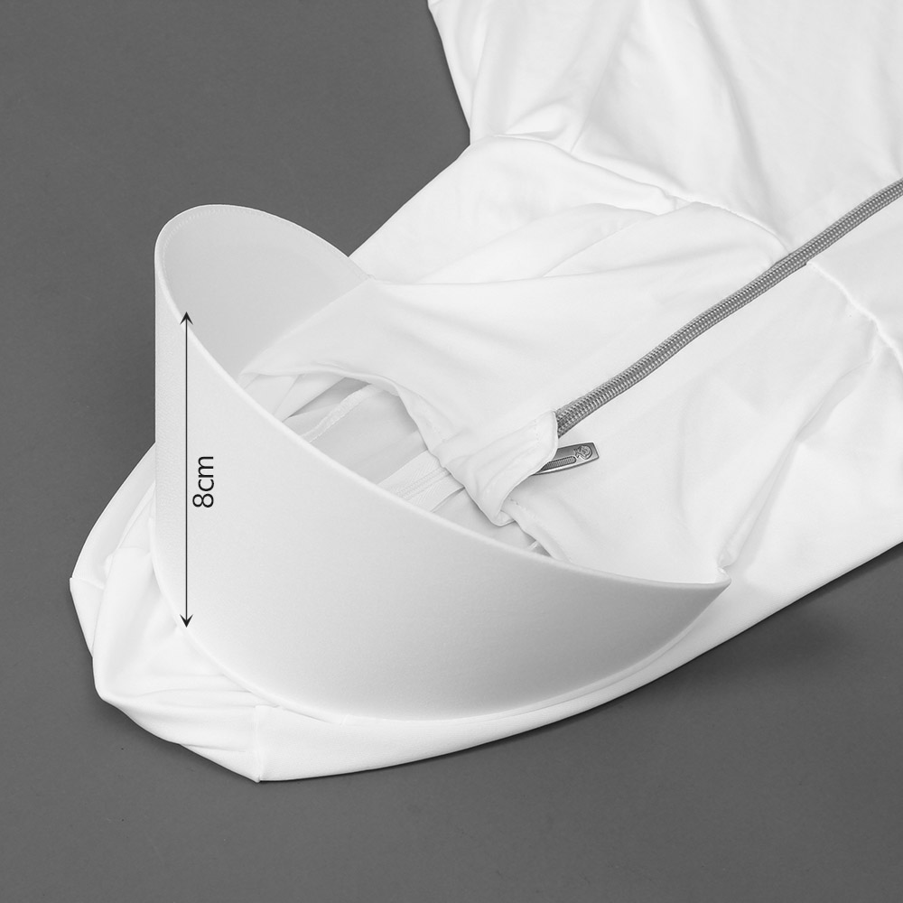 자외선차단 심플 후드 집업 화이트 냉감 UPF50+ 점퍼 자외선차단후드집업 바람막이점퍼