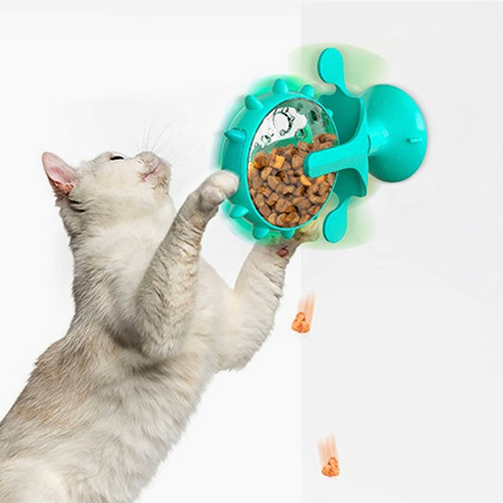 반려동물 흡착식 풍차 간식볼 먹이퍼즐 스낵볼 노즈워크볼 고양이간식볼 고양이장난감