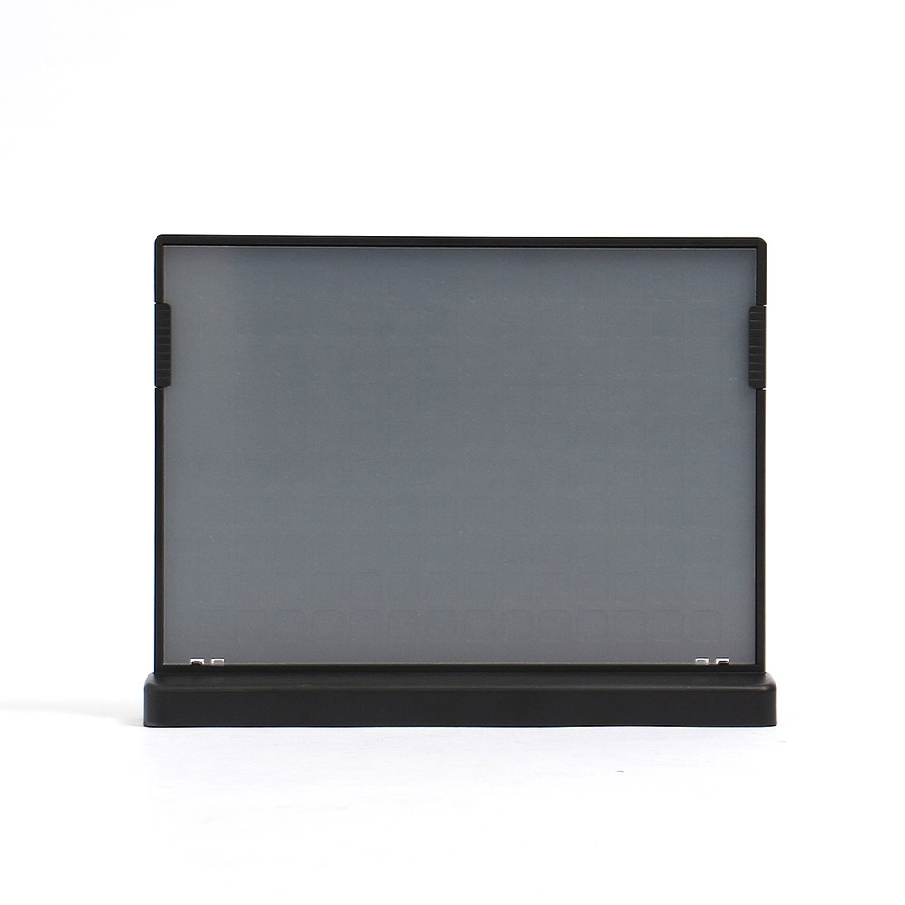 T자 가로형 아크릴 쇼케이스 A5 블랙 POP안내판 아크릴안내판 투명아크릴꽂이 테이블메뉴판